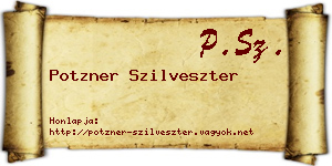 Potzner Szilveszter névjegykártya